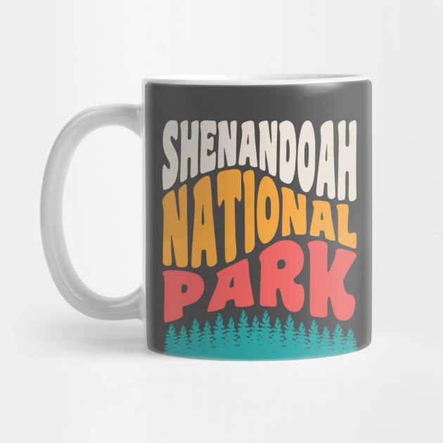 Shenandoah National Park Shenandoah Valley Vintage Typography by PodDesignShop